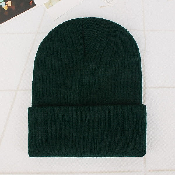 Winter Hats for Woman New Beanies Knitted Fluorescent Cute Hat Girls