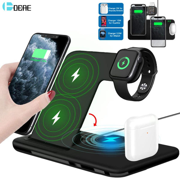 15W Fast Wireless Charger Stand For iPhone  Apple