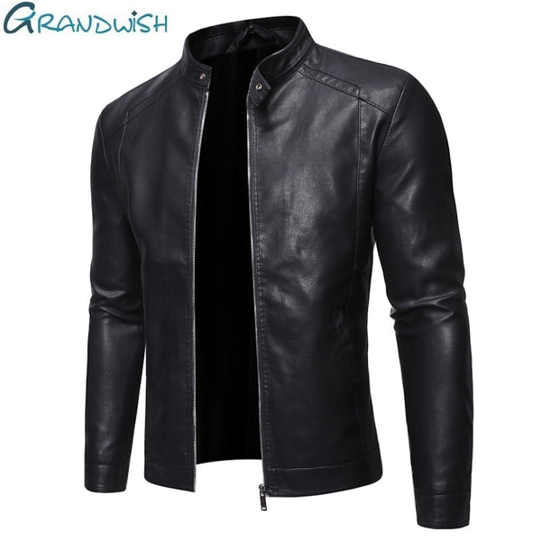 Men Faux Leather Jacket Motorcycle 5XL Men&#39;s  Jackets Black  Jaqueta De Couro Masculina Outwear Male PU Leather Coats Mens,ZA319