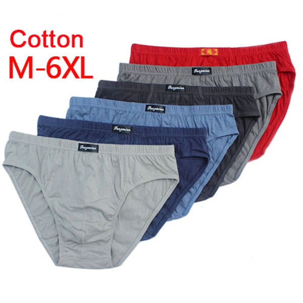 100% Cotton Mens Briefs Plus Size Men