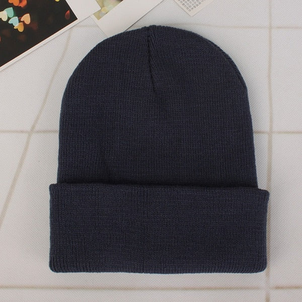 Winter Hats for Woman New Beanies Knitted Fluorescent Cute Hat Girls