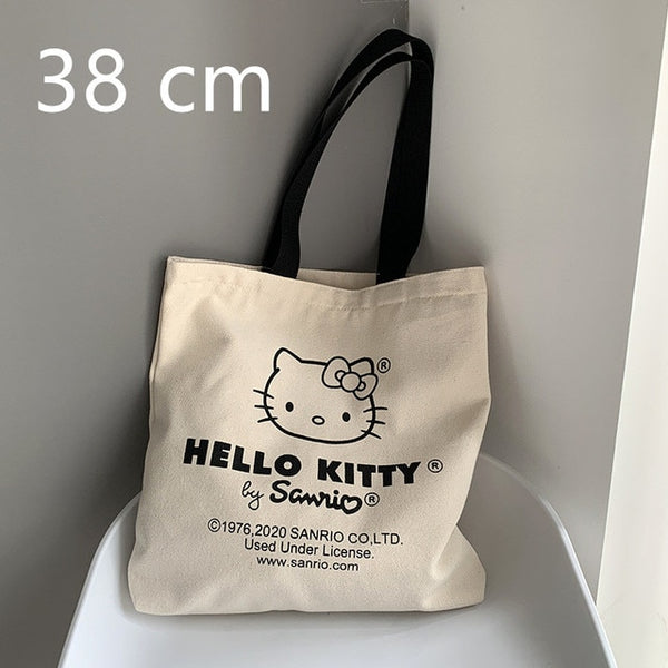 Hello Kitty Kawaii Handbag Soft and Comfortable Large-capacity Storage Bag In Autumn and Winter Plush Crossbody Bag Cute KT Cat