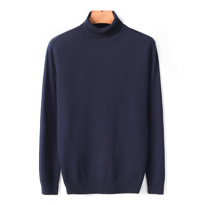 Autumn Winter Men's Warm Turtleneck Sweater