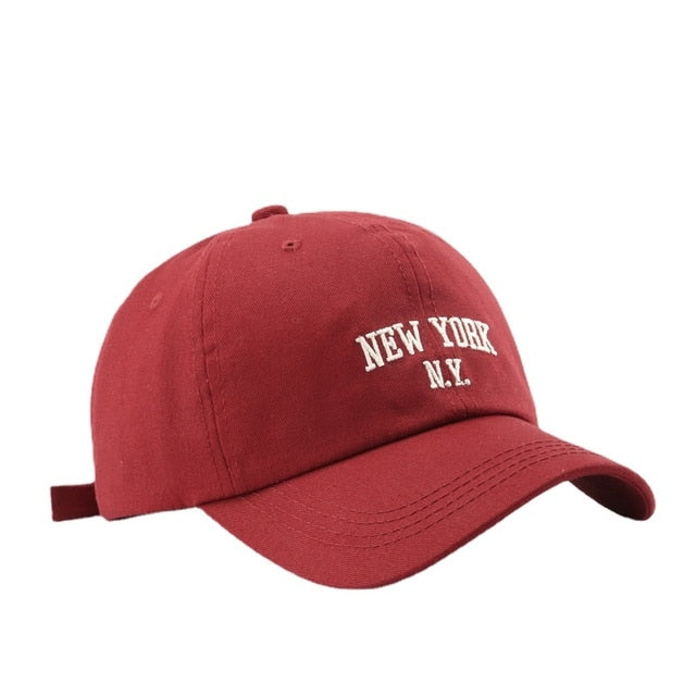 Men and Woman's Baseball Caps Adjustable Casual Embroidered 1989 New York American Cotton Sun Hats Unisex Solid Color Visor Hats