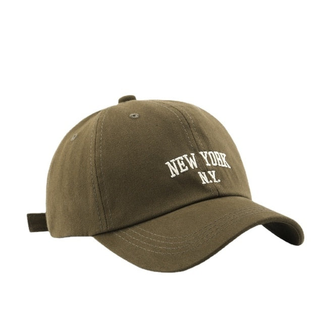 Men and Woman's Baseball Caps Adjustable Casual Embroidered 1989 New York American Cotton Sun Hats Unisex Solid Color Visor Hats