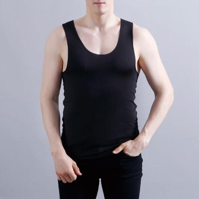 New Mens Mesh Vest Ice Silk Quick-drying Bodybuilding Tank tops Fitness Muscle Sleeveless Narrow Vest Fitness Casual Sport Tops