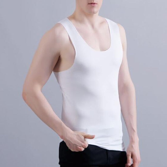 New Mens Mesh Vest Ice Silk Quick-drying Bodybuilding Tank tops Fitness Muscle Sleeveless Narrow Vest Fitness Casual Sport Tops