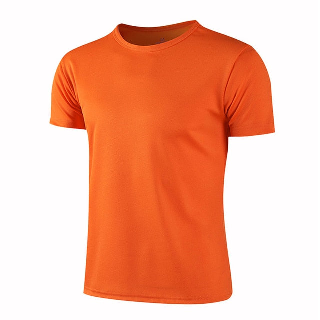 Quick-drying Round Neck Sport T-shirt Gym Jerseys Fitness Shirt