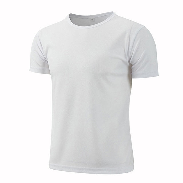 Quick-drying Round Neck Sport T-shirt Gym Jerseys Fitness Shirt