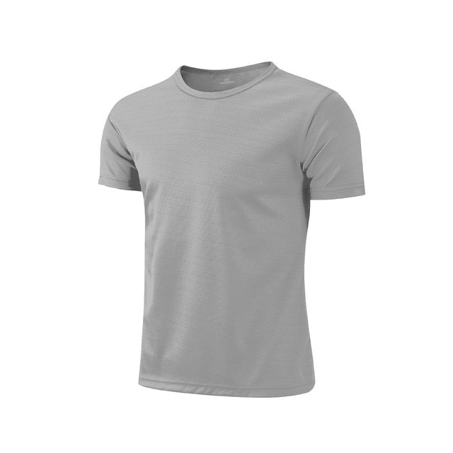 Quick-drying Round Neck Sport T-shirt Gym Jerseys Fitness Shirt