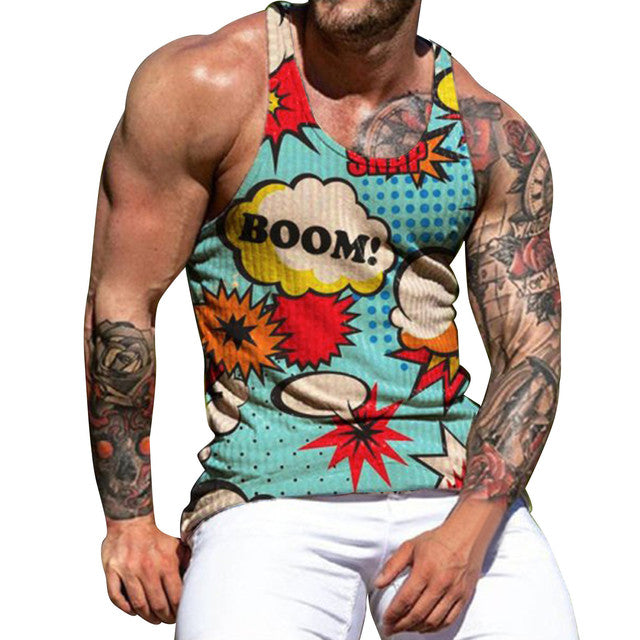 Ribbed Tank Top Men Vest Summer Casual Sport Sleeveless Shirt Vest Fashion Bodybuilding Tee Man Gym Workout Clothing Ropa Hombre