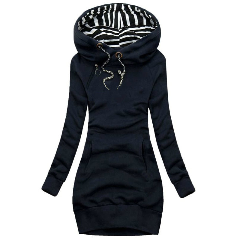 Women Sweater Dress Hooded 2022 Spring Autumn Ladies Long Sleeve Hoodie Dress Autumn Winter Casual Slim Sweater Hoodies Dress