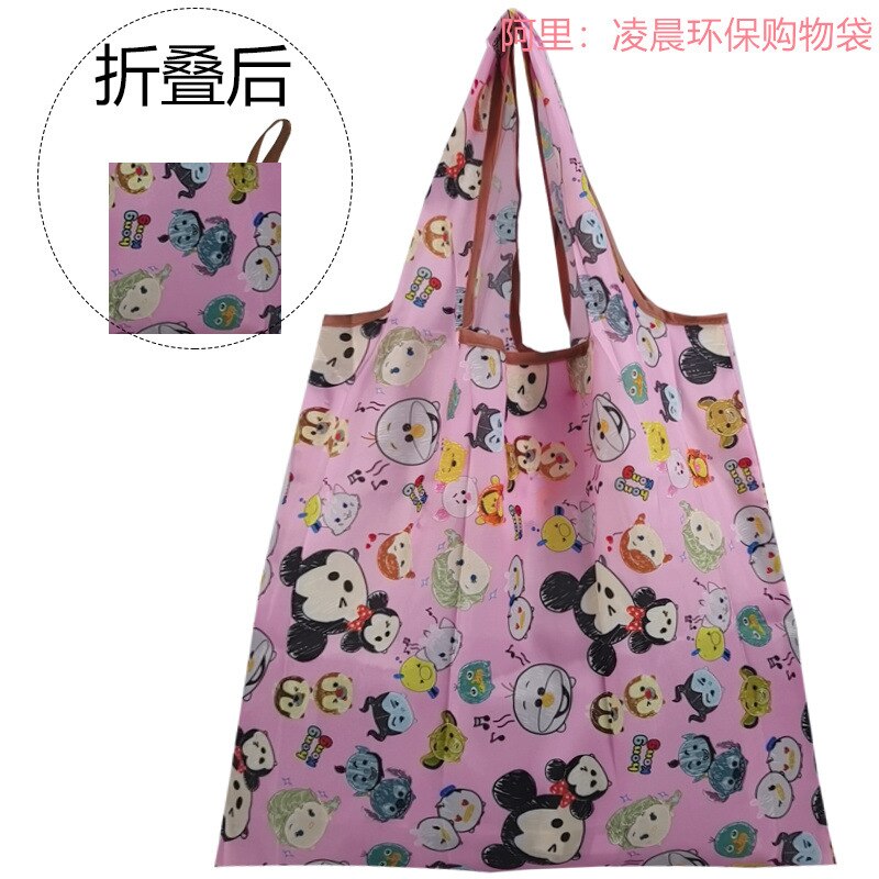 Snoopy Hello Kitty Cinnamoroll Large Storage Bag Foldable Waterproof Eco Bag Oxford Bag Daily Necessities