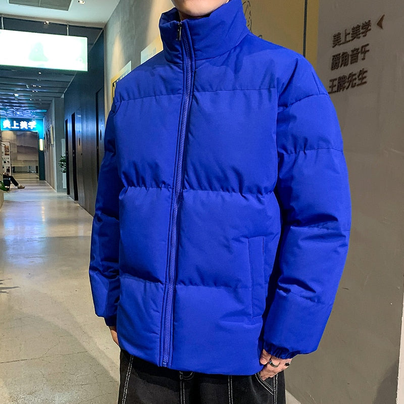 2022 Harajuku Men's Parkas Warm Thicken Fashion Coat Oversize