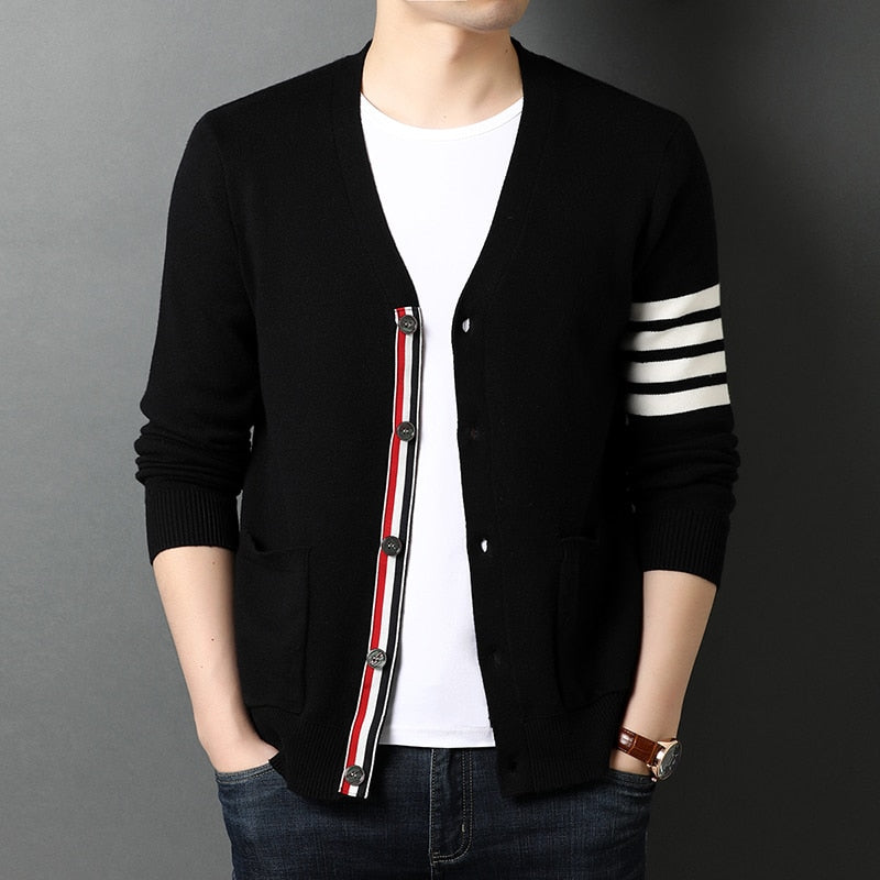 New Autum Winter Brand Fashion Knitted Men Cardigan Sweater