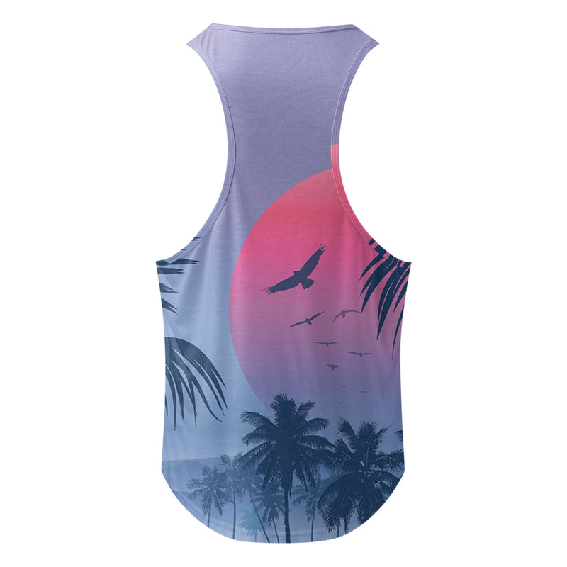 Hawaii Palm Tree Printed Set