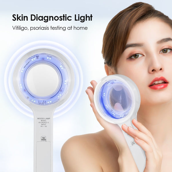 Woods Lamp Skin Analyzer For Skin UV Magnifying Beauty Facial Testing Wood Lamp Light Skin Analysis Detection Face Skin Care