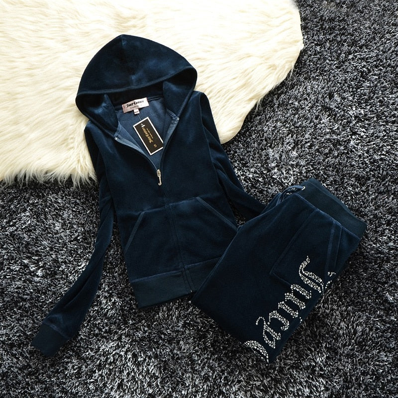 Fall Winter Juicy Coutoure Tracksuit Hoodie&Pants Juicy TrackSuit Juicy Corture Tracksuit hoodies and pants suits 2 Piece Sets