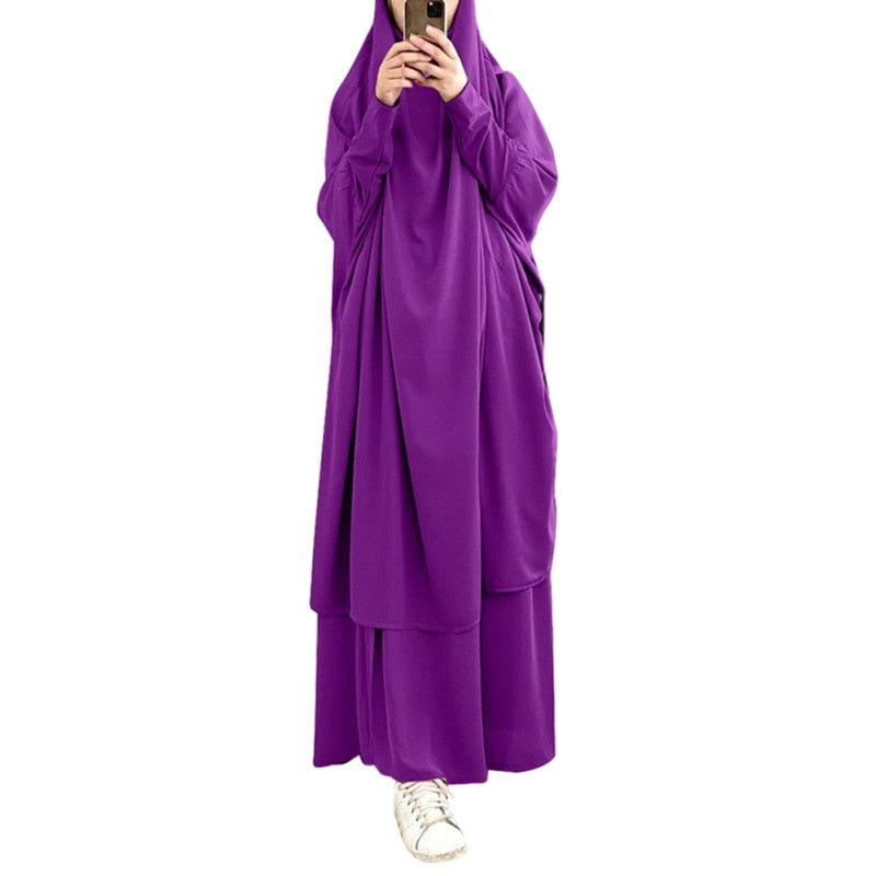 Etosell Women Hooded Muslim Hijab Dress Eid Prayer Garment Jilbab Abaya Long Khimar Full Cover Ramadan Gown Abayas Islamic Cloth