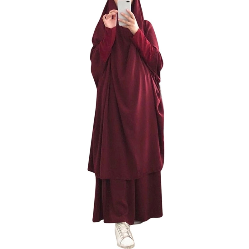 Etosell Women Hooded Muslim Hijab Dress Eid Prayer Garment Jilbab Abaya Long Khimar Full Cover Ramadan Gown Abayas Islamic Cloth