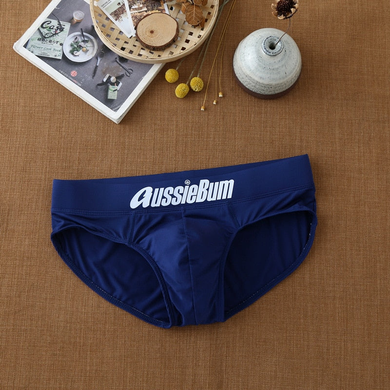 Men's Aussiebum briefs with milk silk low waist stretch stereo bag fit comfortably