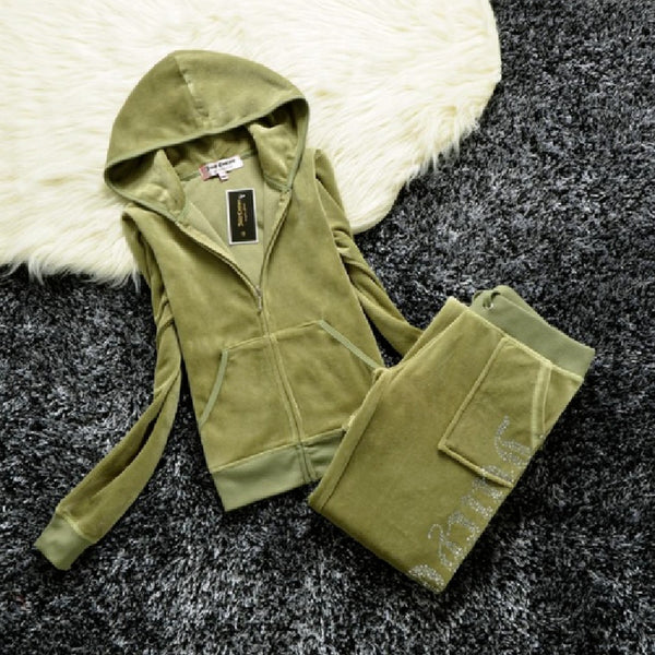 Fall Winter Juicy Coutoure Tracksuit Hoodie&Pants Juicy TrackSuit Juicy Corture Tracksuit hoodies and pants suits 2 Piece Sets