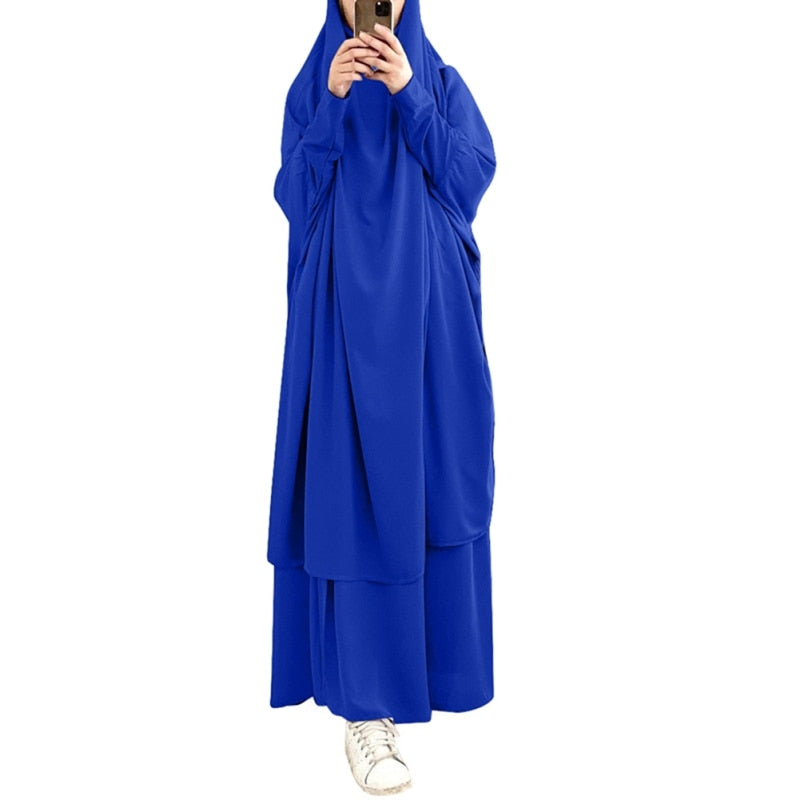 Etosell Women Hooded Muslim Hijab Dress Eid Prayer Garment Jilbab Abaya Long Khimar Full Cover Ramadan Gown Abayas Islamic Cloth