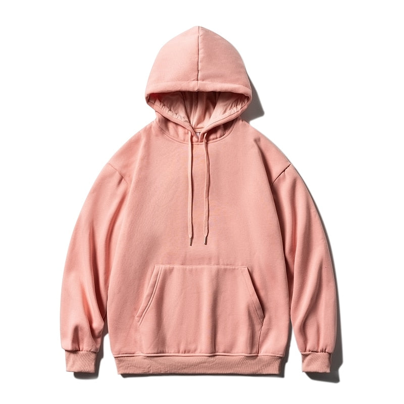 Privathinker Woman's Sweatshirts Solid Drop Shoulder Korean Female Hooded Pullovers 2023 Thicken Warm Oversized Hoodies Women