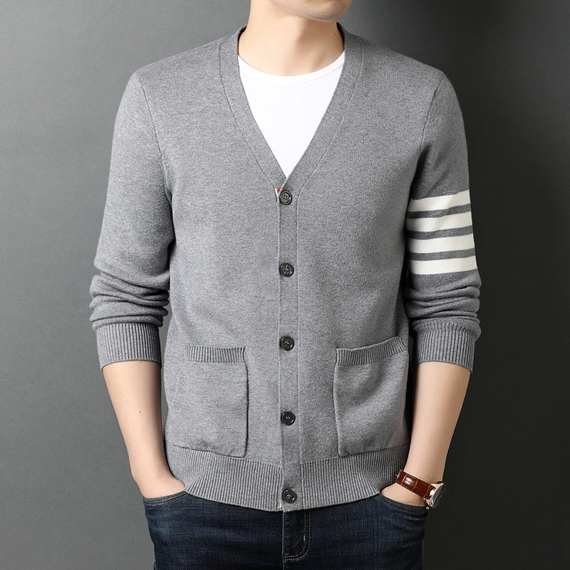 New Autum Winter Brand Fashion Knitted Men Cardigan Sweater