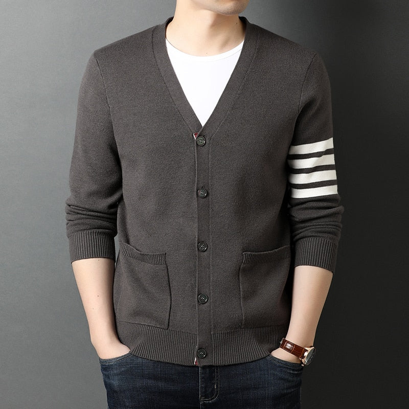 New Autum Winter Brand Fashion Knitted Men Cardigan Sweater