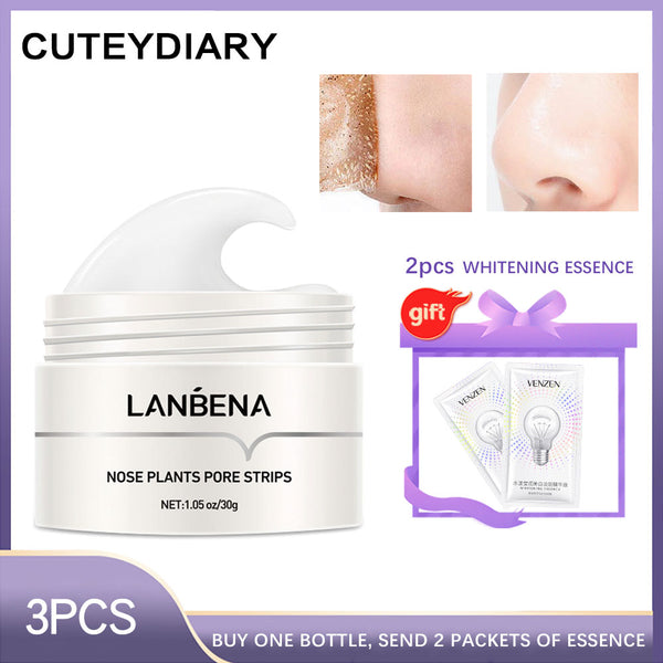 Lanbena Removes Blackhead Nasal Membrane Nasal Strip Cleaner Pores Peeling Deep Cleansing Blackhead Acne Skin Care Product Korea