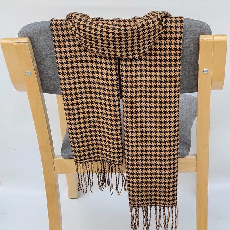 180*35cm Luxury Brand fashion classic lattice men soft scarf