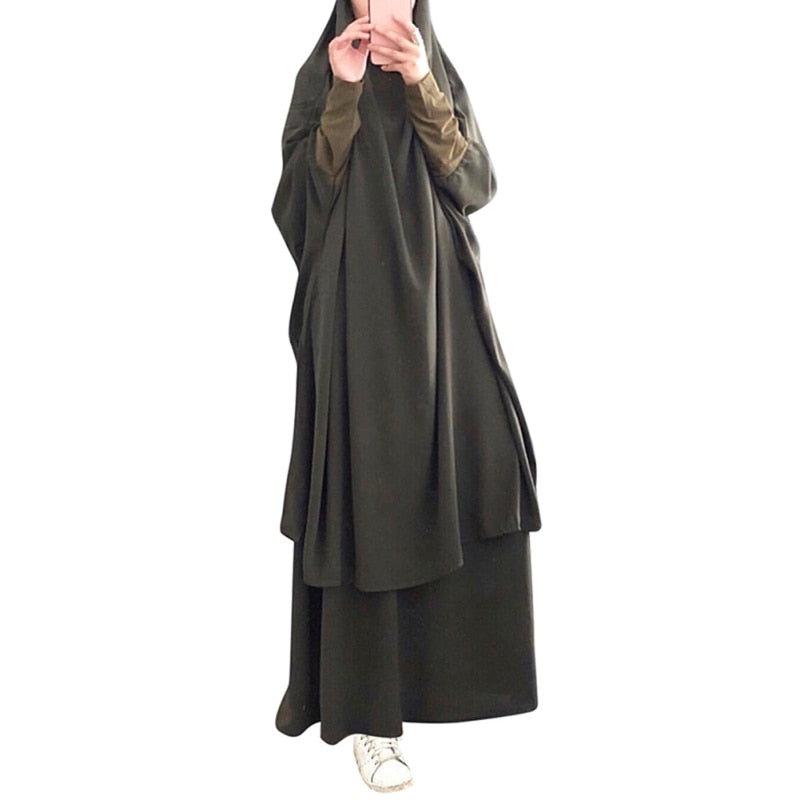 Etosell Women Hooded Muslim Hijab Dress Eid Prayer Garment Jilbab Abaya Long Khimar Full Cover Ramadan Gown Abayas Islamic Cloth