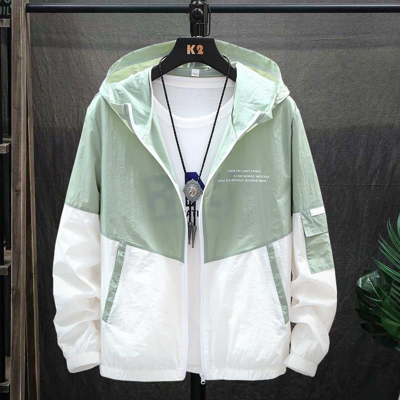 Hip Hop Varsity Jacket Men Women Spring Autumn Patchwork Color Block Windbreaker Coats Mens Fashion Loose Thin College Jackets