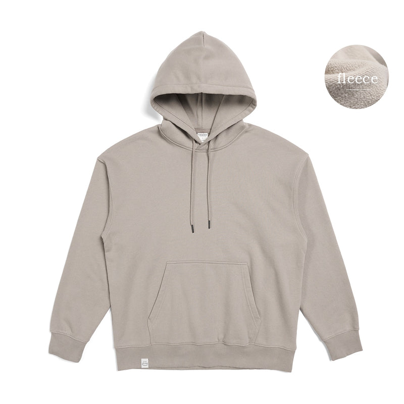 SIMWOOD 2023 Spring New New Hooded Hoodies Men Thick 360g Fabric Solid Basic Sweatshirts Quality Jogger Texture Pullovers