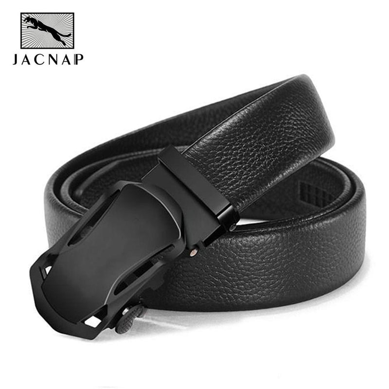 JACNAIP Mens Belt Leisure Business Male Belts Cow Strap Automatic Adjustable Belts for Men Gifts ремень мужск