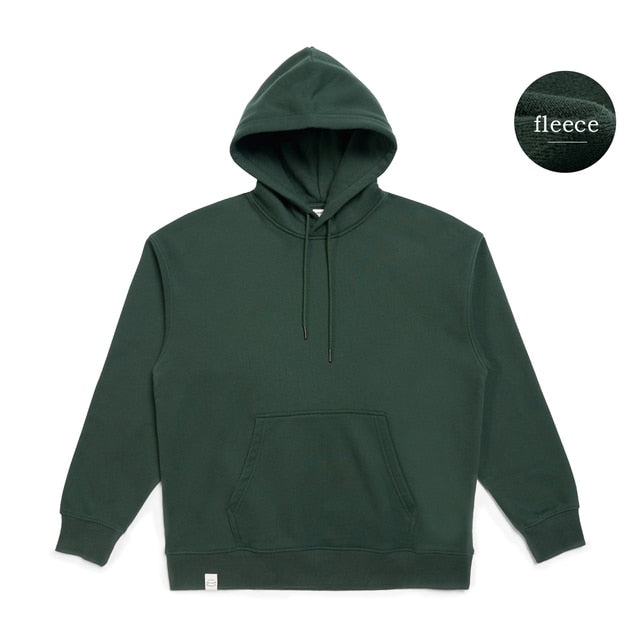 SIMWOOD 2023 Spring New New Hooded Hoodies Men Thick 360g Fabric Solid Basic Sweatshirts Quality Jogger Texture Pullovers