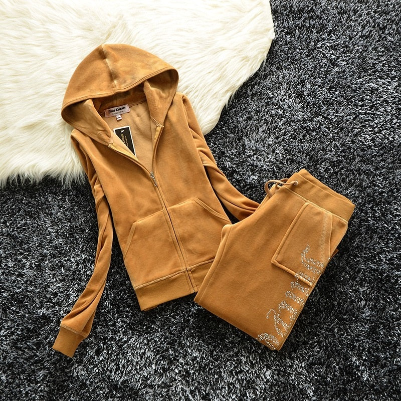 Fall Winter Juicy Coutoure Tracksuit Hoodie&Pants Juicy TrackSuit Juicy Corture Tracksuit hoodies and pants suits 2 Piece Sets