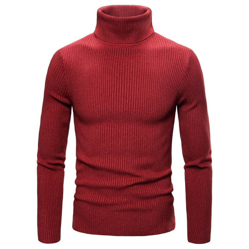 2022 Autumn and Winter  Men's Turtleneck Sweater Male  Version Casual All-match Knitted  Sweater