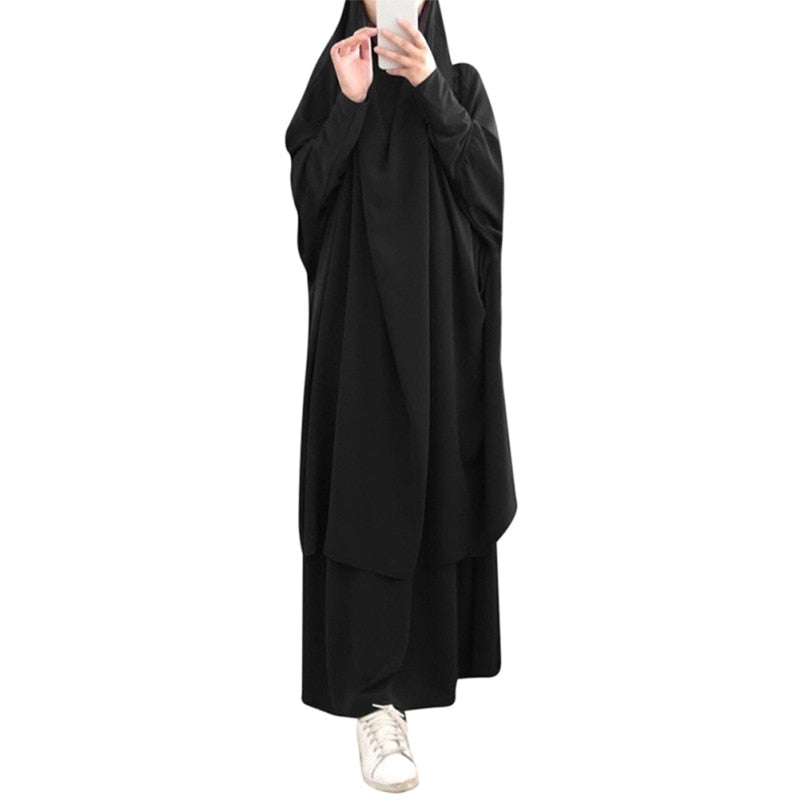 Etosell Women Hooded Muslim Hijab Dress Eid Prayer Garment Jilbab Abaya Long Khimar Full Cover Ramadan Gown Abayas Islamic Cloth