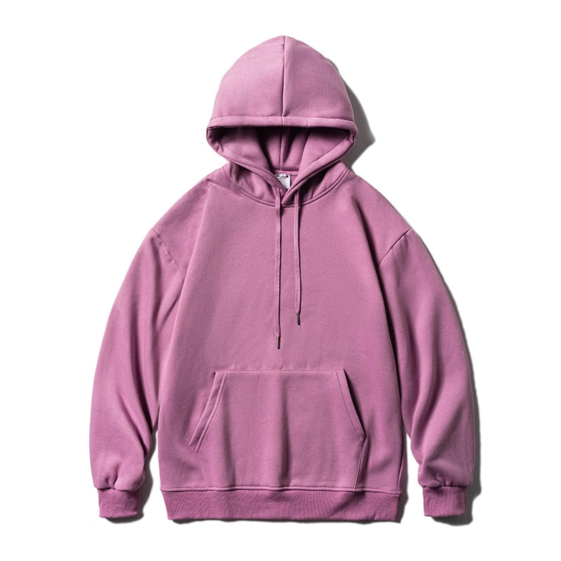 Privathinker Woman's Sweatshirts Solid Drop Shoulder Korean Female Hooded Pullovers 2023 Thicken Warm Oversized Hoodies Women