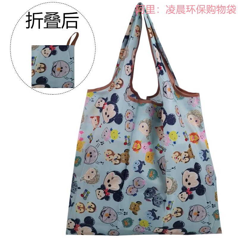 Snoopy Hello Kitty Cinnamoroll Large Storage Bag Foldable Waterproof Eco Bag Oxford Bag Daily Necessities