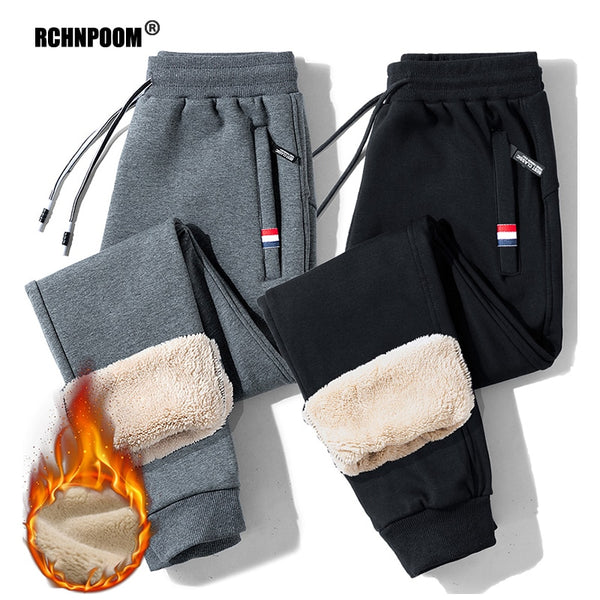 Winter Warm Fleece Pants Men 2022 Lambswool Thick Casual Thermal Sweatpants Male Trousers Brand High Quality Fashion Men Joggers