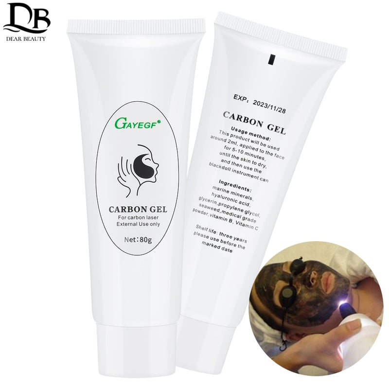 80ml Safe Carbon Cream Gel for Laser Skin Rejuvenation Skin Whitening Skin Deep Cleaning Moisturizing Face Cream Skin deep Care