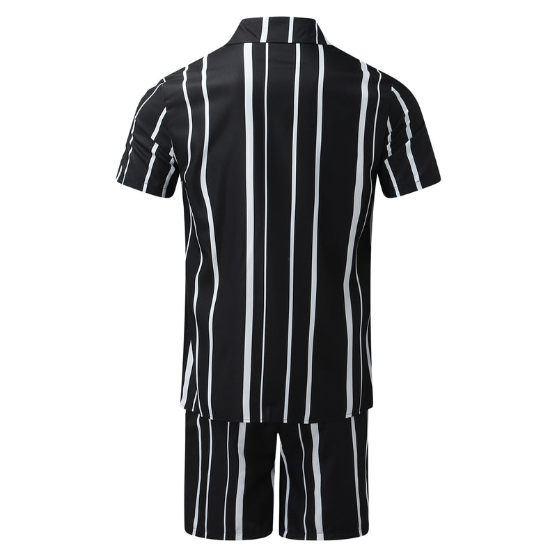 Men Sets Striped Print