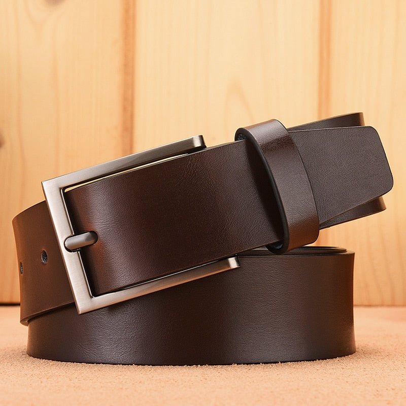 Male Fashion Men's Luxury Designer Cowskin Belts For Jeans