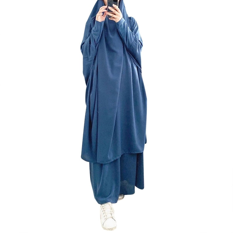 Etosell Women Hooded Muslim Hijab Dress Eid Prayer Garment Jilbab Abaya Long Khimar Full Cover Ramadan Gown Abayas Islamic Cloth