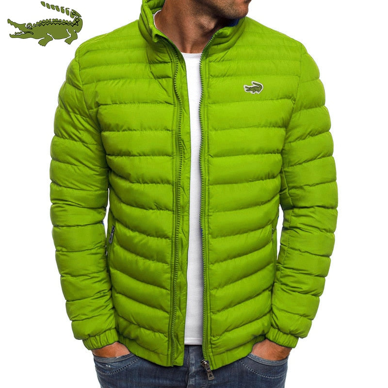 Cartelo Winter Men's Warm Packable Jacket Lightweight Men's Down Filled Bubble Ski Jacket Quilted Thicker Jacket