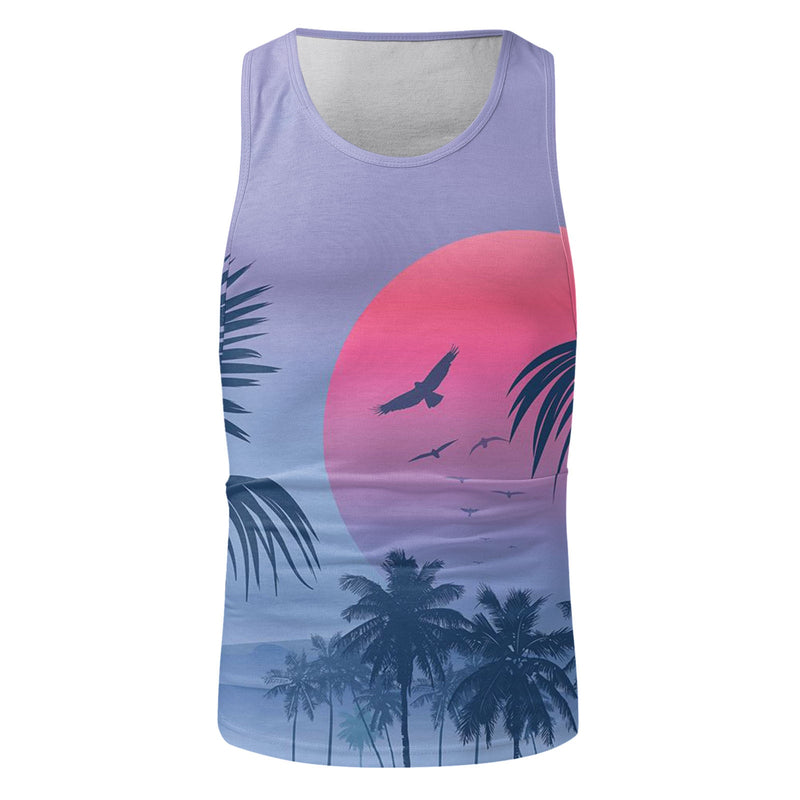 Hawaii Palm Tree Printed Set