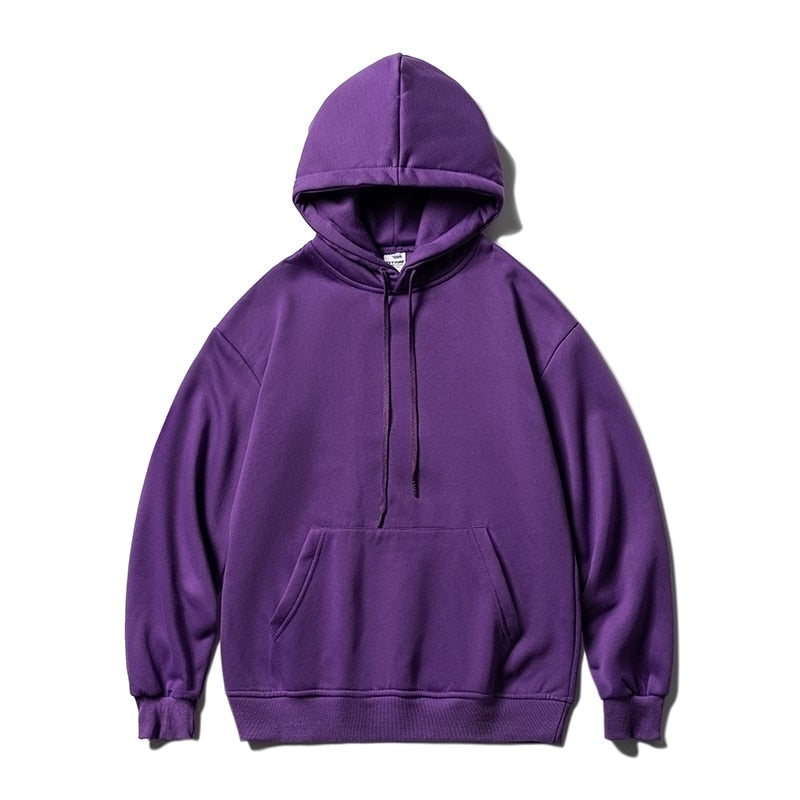 Privathinker Woman's Sweatshirts Solid Drop Shoulder Korean Female Hooded Pullovers 2023 Thicken Warm Oversized Hoodies Women